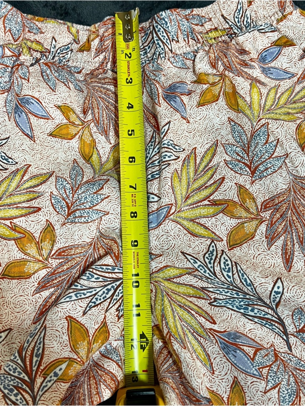 Nicole Miller Wms Linen Floral Tropical Resort Vacay High Rise Wide Leg Pants‎ S - Picture 10 of 13